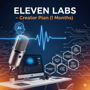 ELEVEN LABS Creator Plan 3 Months with Instant Voice Cloning, Pro Voice Access, Studio Projects and Commercial License – MFA Tools